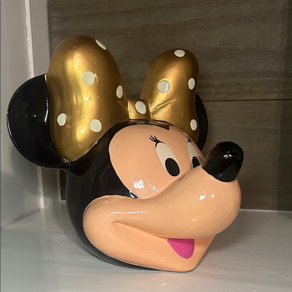 Target Minnie Mouse Coin Bank - Gold and Black